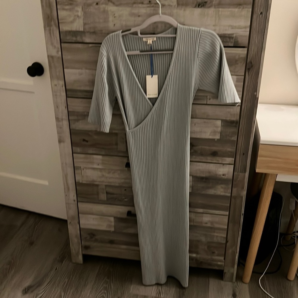 Vici S blue sweater dress new with tags